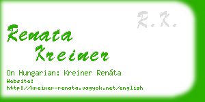 renata kreiner business card